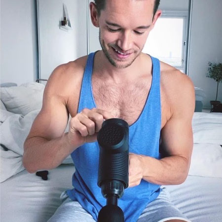 Hvordan bruger jeg en massagepistol?